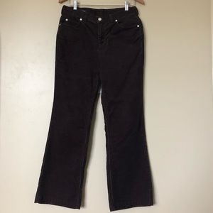 {Lands’ End} Chocolate Brown Corduroy Jeans